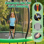 Outdoor Trampoline,Fashionsport Outfitters 8FT/12FT/14FT/16FT Round Jumping Trampoline with Ladder,Sprinkler,Basketball Hoop Board,Recreational Backyard Trampolines Anti-Rust for Kids Gift