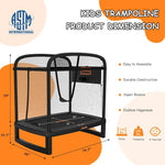 JumpFly 6FT Toddler Trampoline for Kids with Swing