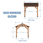 10×10 Norwood Gazebo